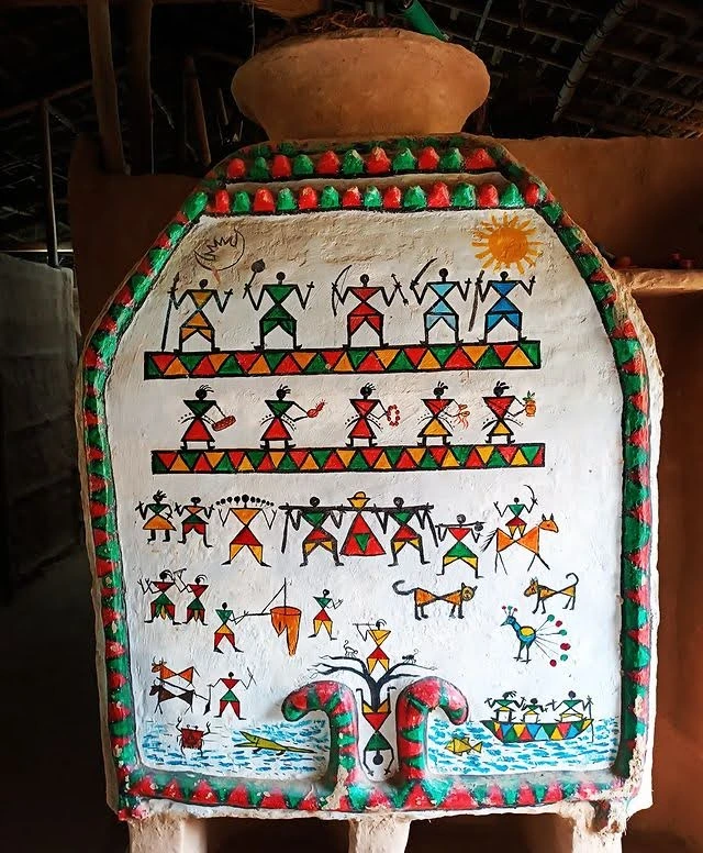 Ashtimki Painting in the dehari of western tharu culture