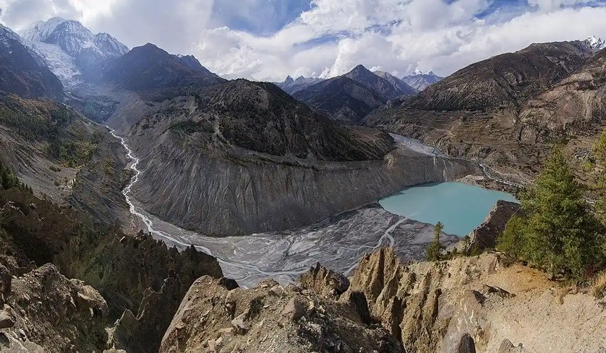Gangapurna Glacier and Lake near Manang.