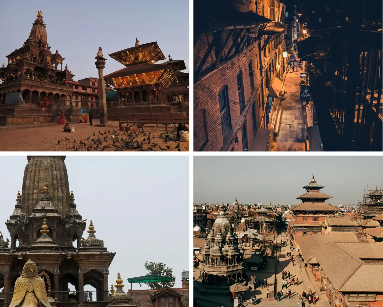 Patan Durbar Square in Lalitpur featuring ancient temples and traditional Newari architecture featuring ancient temples and traditional Newari architecture