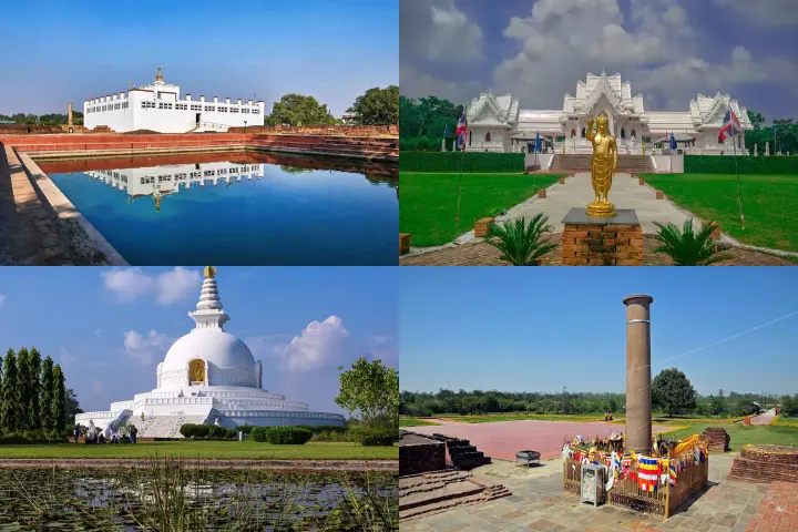 Mayadevi temple of Lumbini and other temples around the birthplace of Lord Buddha, which is the UNESCO World Heritage Site.